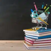 Back to school concept with school supplies