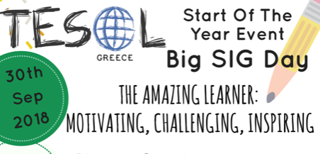 Research and Promotion Centre for T.F.L. Europalso – TESOL, Start-of-The-Year Event & Big SIG Day, 30/9 «The Amazing Learner: Motivating, Challenging, Inspiring»