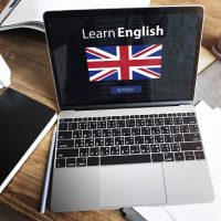 Learn English Language Online Education Concept